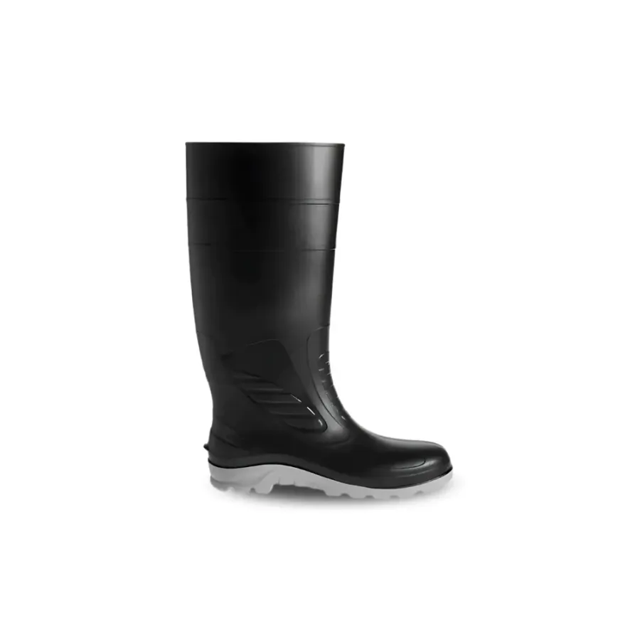 Bota industrial de PVC caña larga con punta de acero