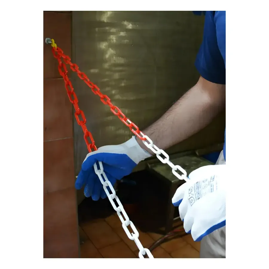 Cadena plástica N°8 roja y blanca, foto 3