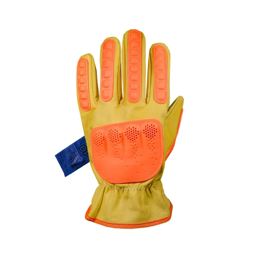 Guante Lincoln vaqueta con refuerzo TPR anti-impacto