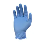 Ver foto 1 de Guantes de nitrilo descartables azul (pesado) premium