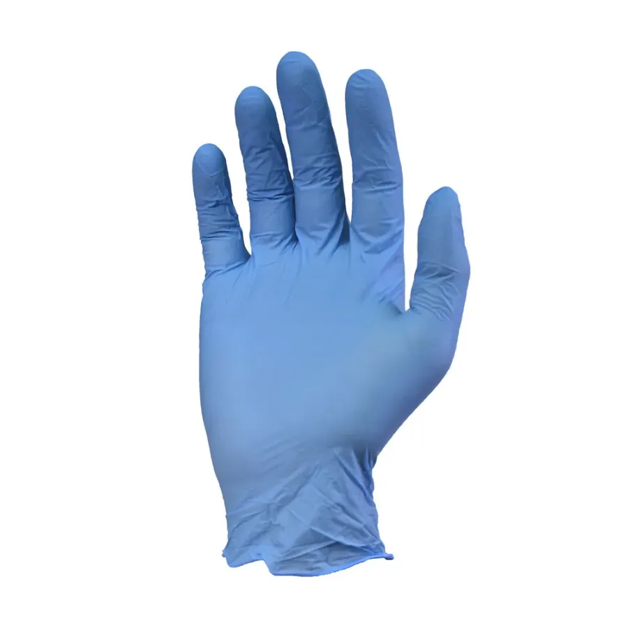 Guantes de nitrilo descartables azul (pesado) premium